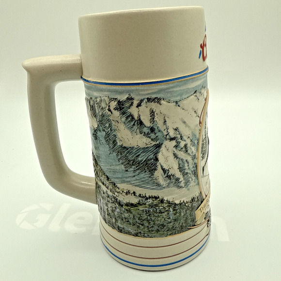 Original Coors The Rocky Mountain Legend Series Numbered Beer Stein Vintage 1991 - Picture 6 of 8